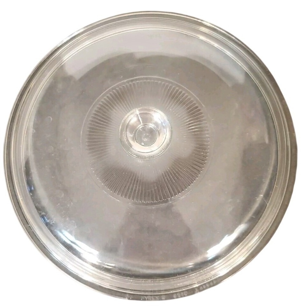 Vintage Pyrex 624 C Clear Glass Replacement Casserole Lid 8.5 Inch Round 024